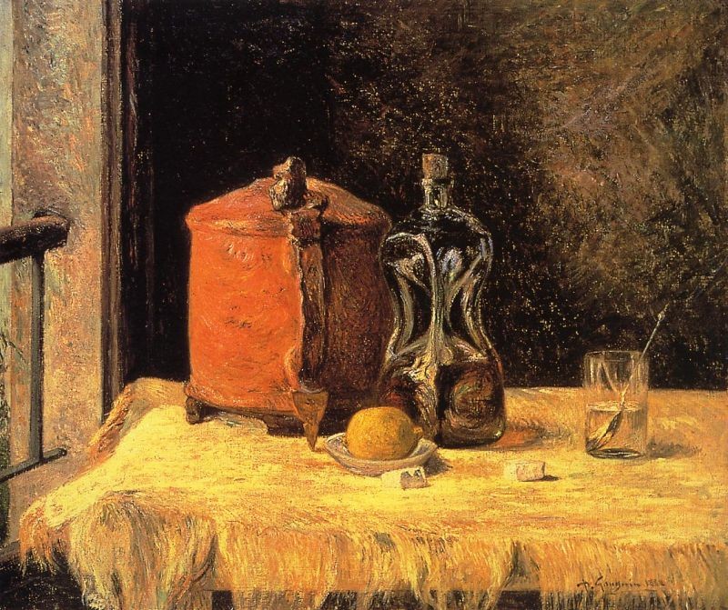 Paul Gauguin Still Life with Mig and Carafe